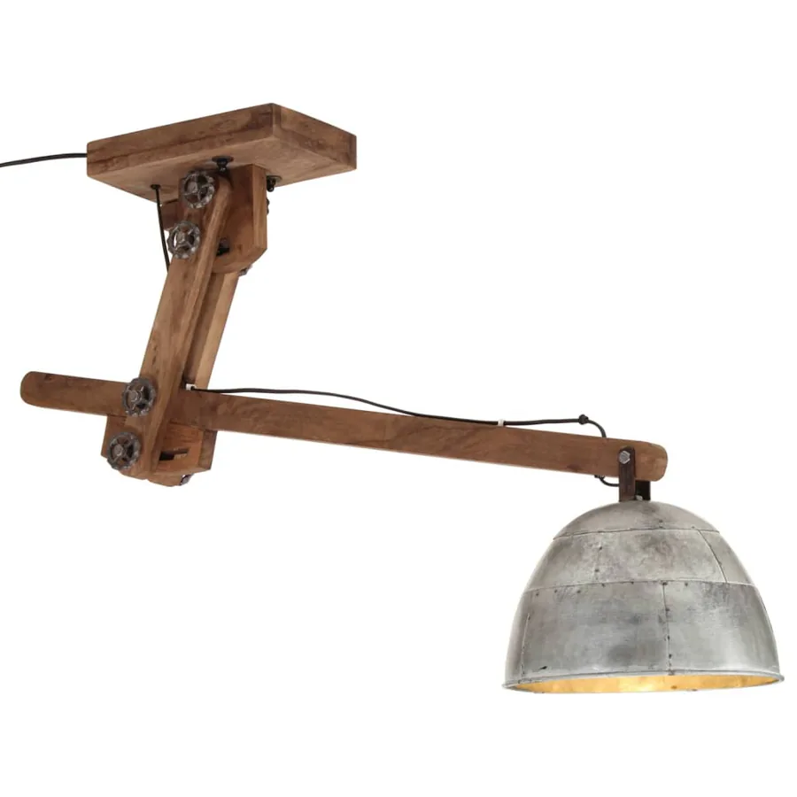 vidaXL Kattovalaisin 25 W vintage hopea 105x30x65-108 cm E27