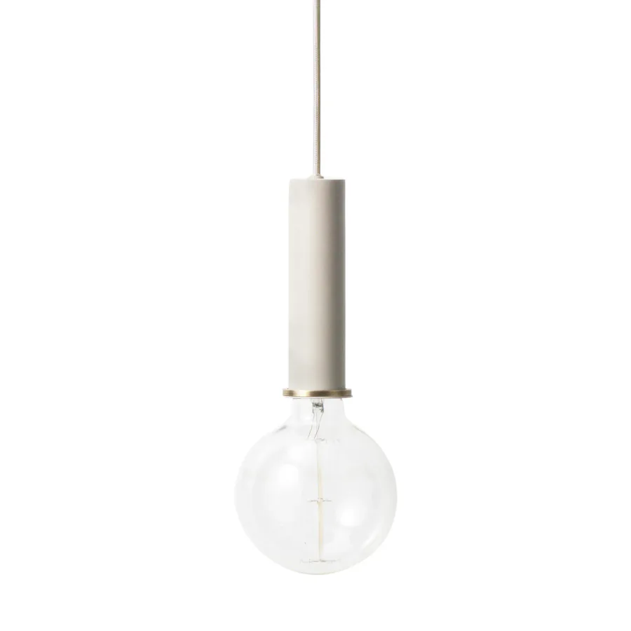 Ferm Living Collect kattovalaisin iso vaaleanharmaa
