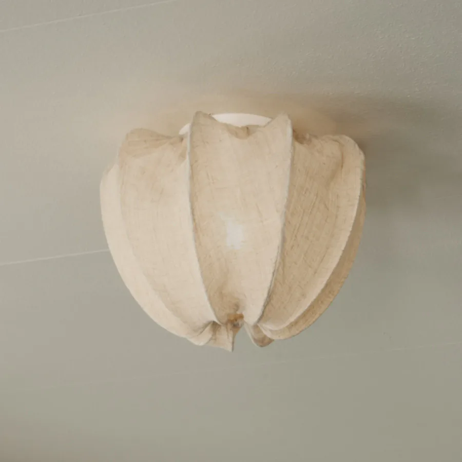 Watt & Veke Anna kattovalaisin, luonnonväri, pellava, Ø 30 cm
