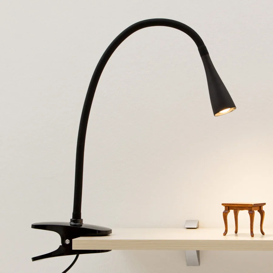 Lindby Baris LED Klipsivalaisin Black