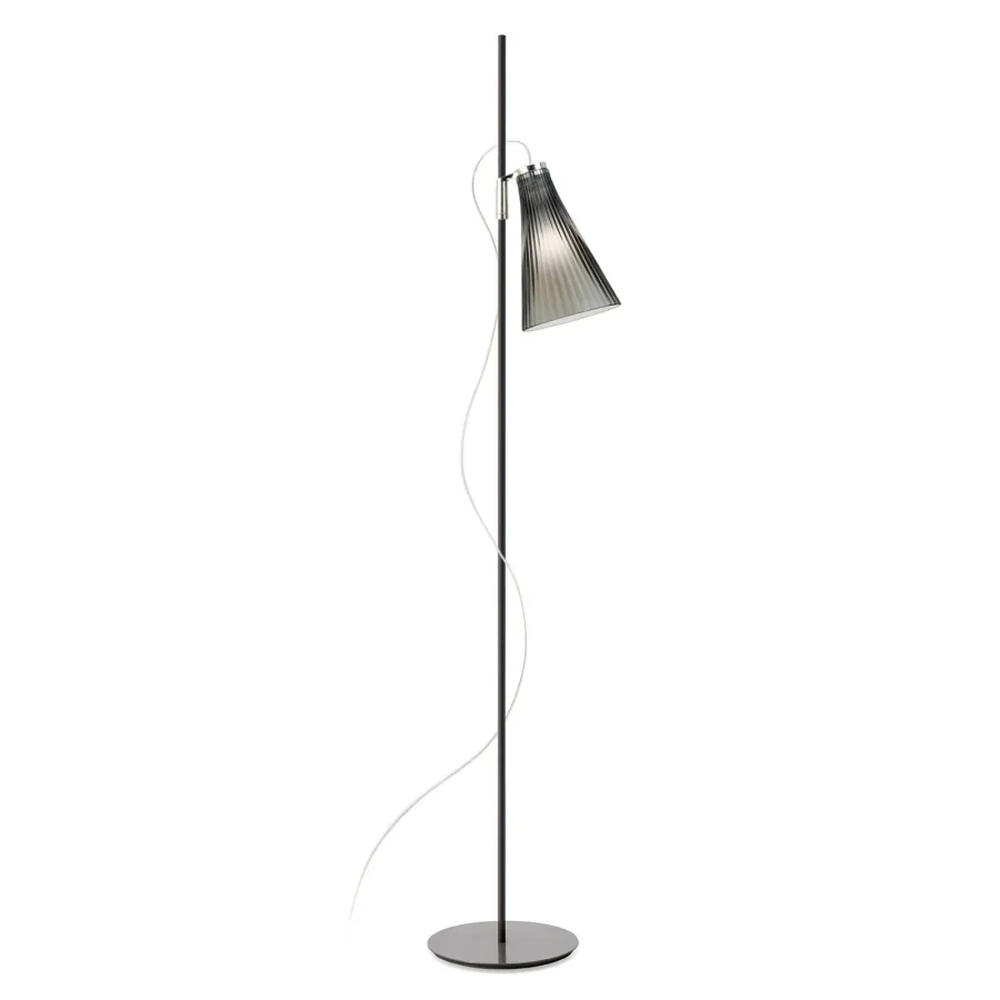 K-Lux Lattiavalaisin Black/Smoke - Kartell - Olohuone - Metalli - Yksilamppuinen