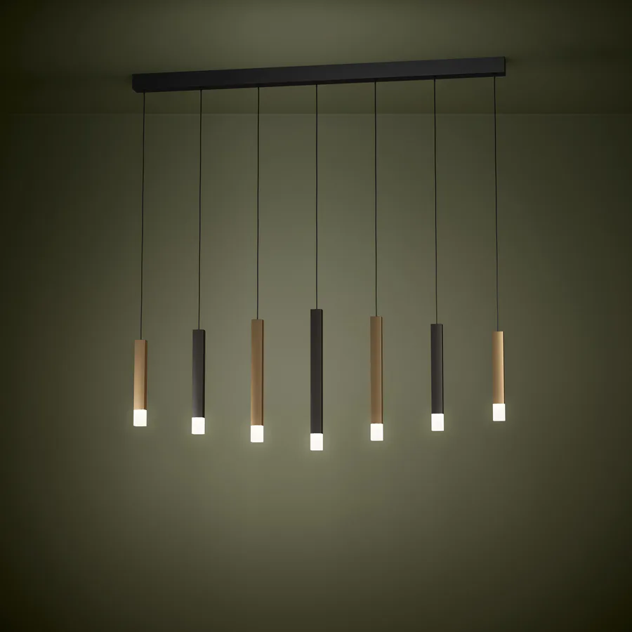 Estanterios LED-riippuvalaisin, 7-lamppuinen, pitkä - EGLO Stars of Light