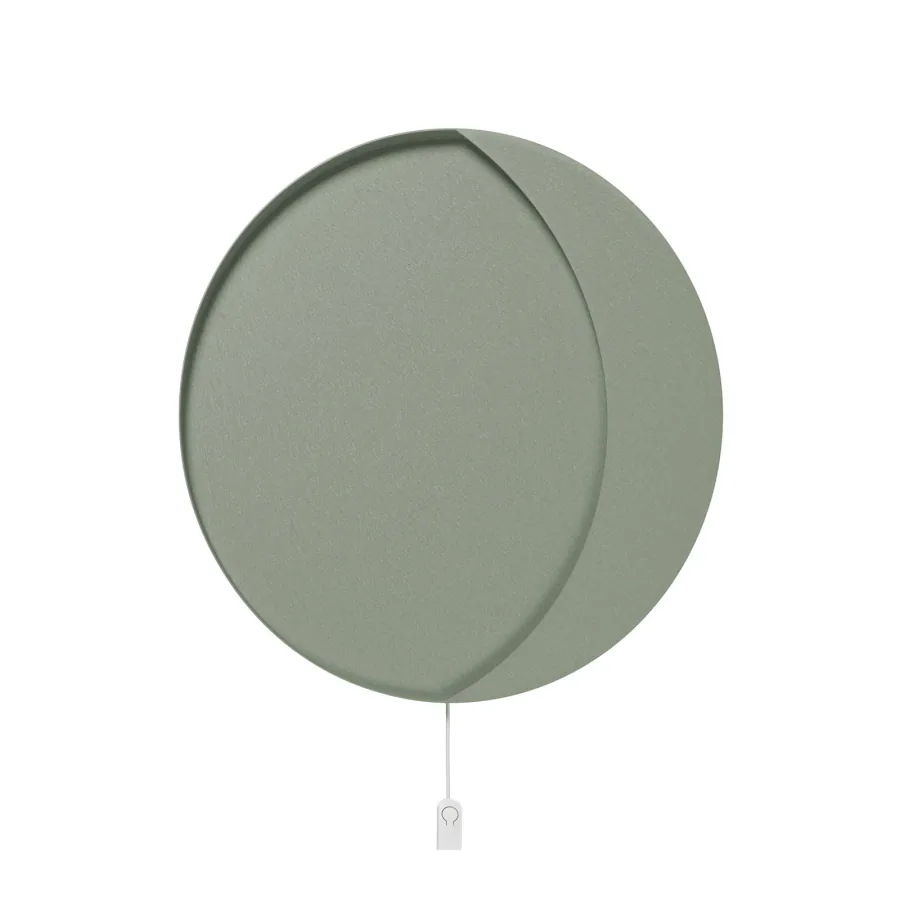 Neba LED-seinävalaisin, vihreä, Ø 45 cm, rauta - ferm LIVING - Lastenhuone