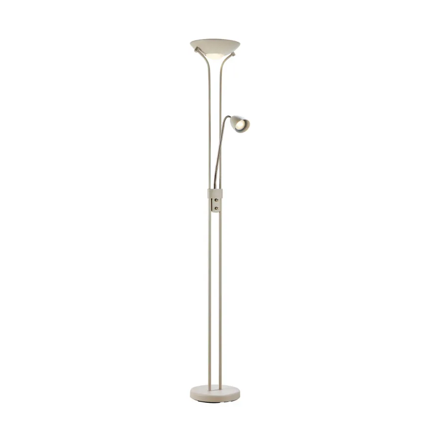 Modu ylöspäin suunnattu LED-valaisin, beige, rauta, LED-lukuvalo, korkeus 180