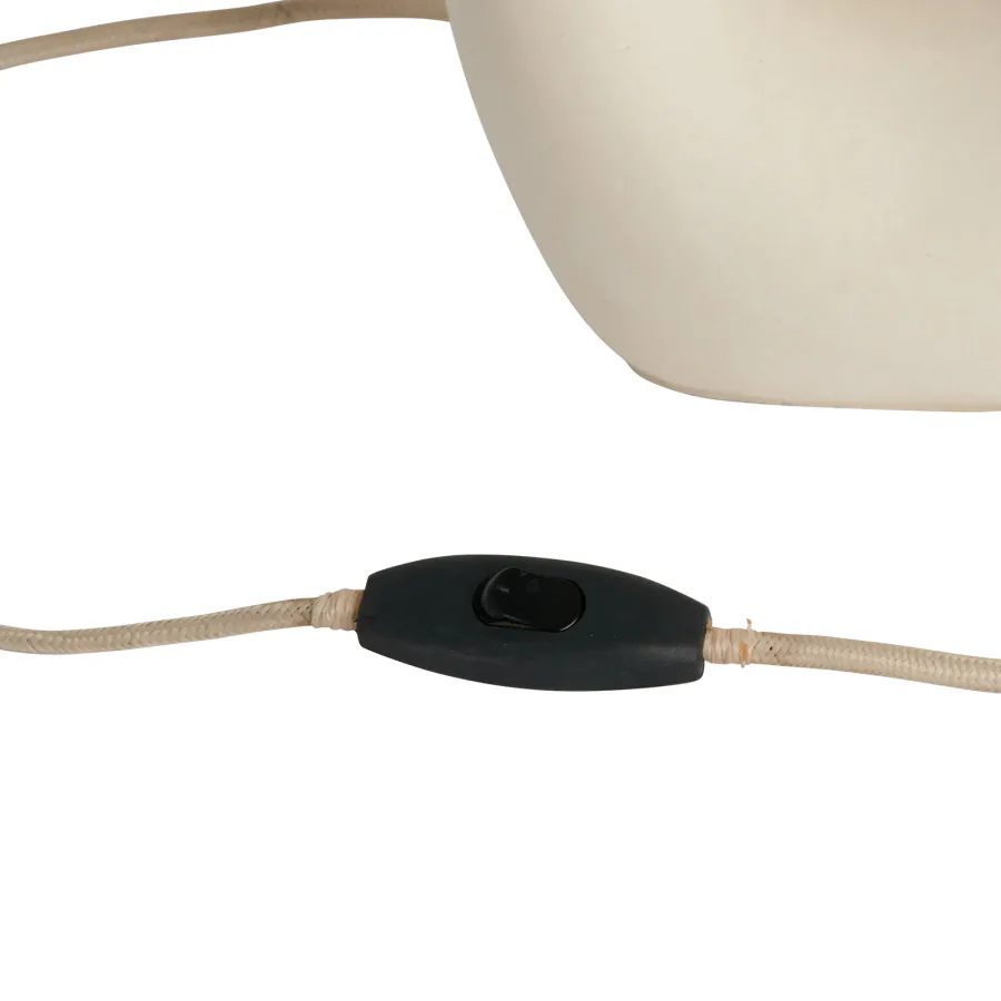 Ada-pöytävalaisin, valkoinen, korkeus 38 cm, keramiikka – Watt & Veke - Olohuone