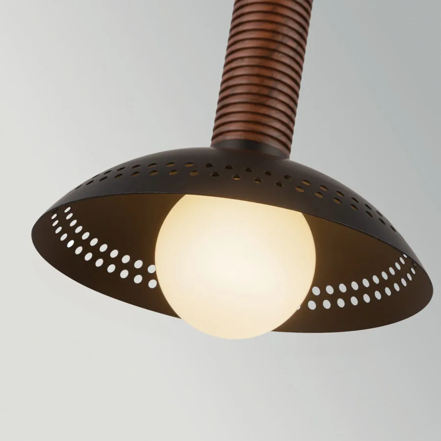 Arden LED-riippuvalaisin, musta, Ø 15 cm, metallia, himmennettävä – Elstead
