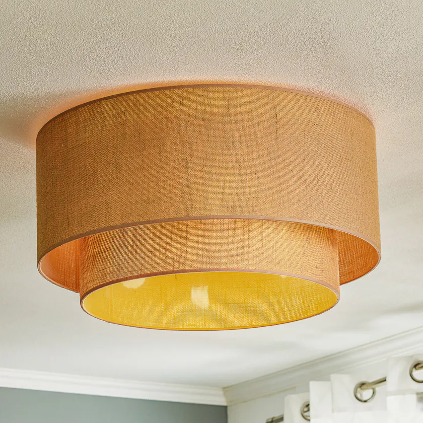 Boho riippuvalaisin, Ø 60 cm 1-lamppuinen ecru/jute