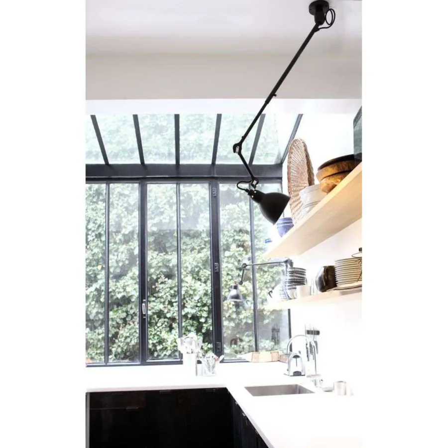 302 Kattovalaisin Black/Opal - Lampe Gras DCW - Olohuone - Metalli