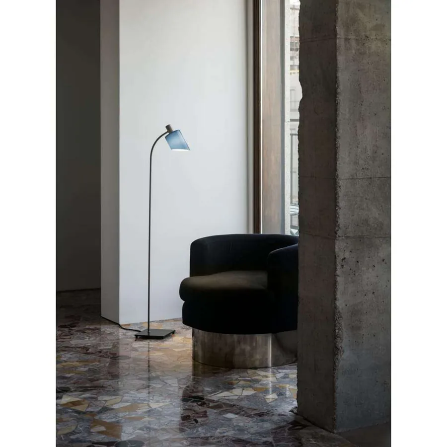 Lampe de Bureau Reading -maavalaisin, harmaa, kirkas - Nemo Lighting - Olohuone