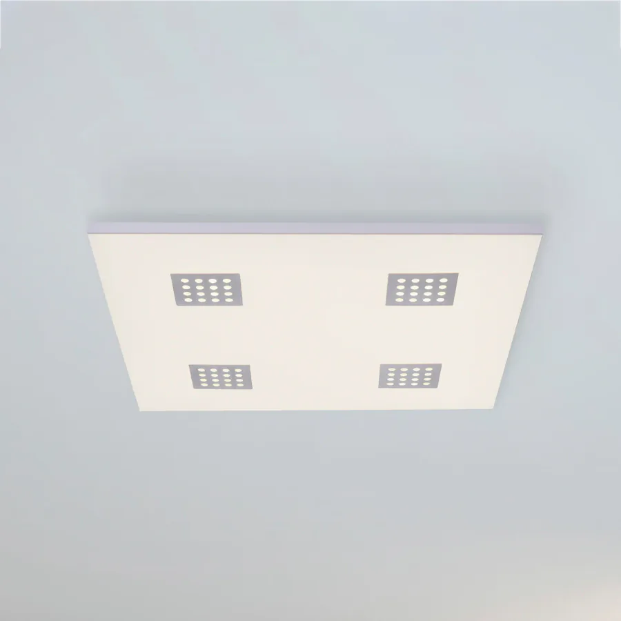 Neo LED-kattovalaisin, 62 cm, alumiini, CCT, kaukosäädin – PURE - Olohuone
