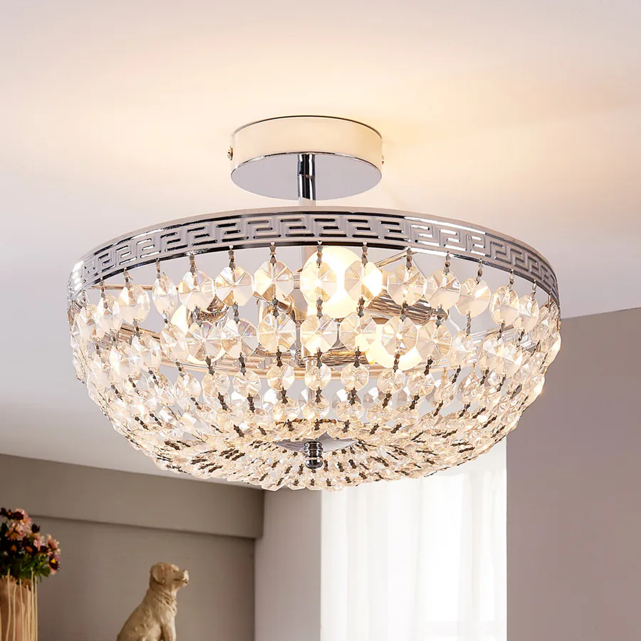 Mondrian Kattovalaisin Clear/Chrome - Lindby - Eteinen / käytävä - Moderni