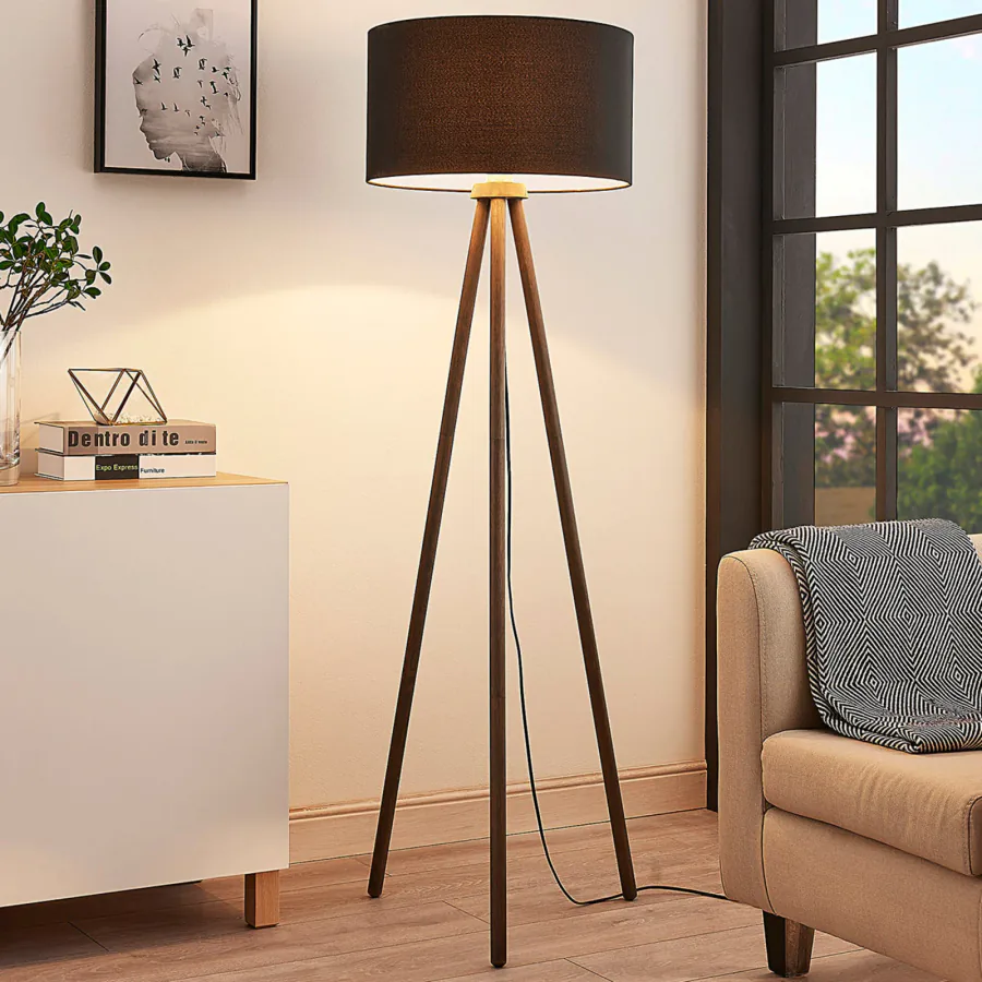 Majken Lattiavalaisin Dark Grey/Black - Lindby - Olohuone - Skandinaavinen - Puu