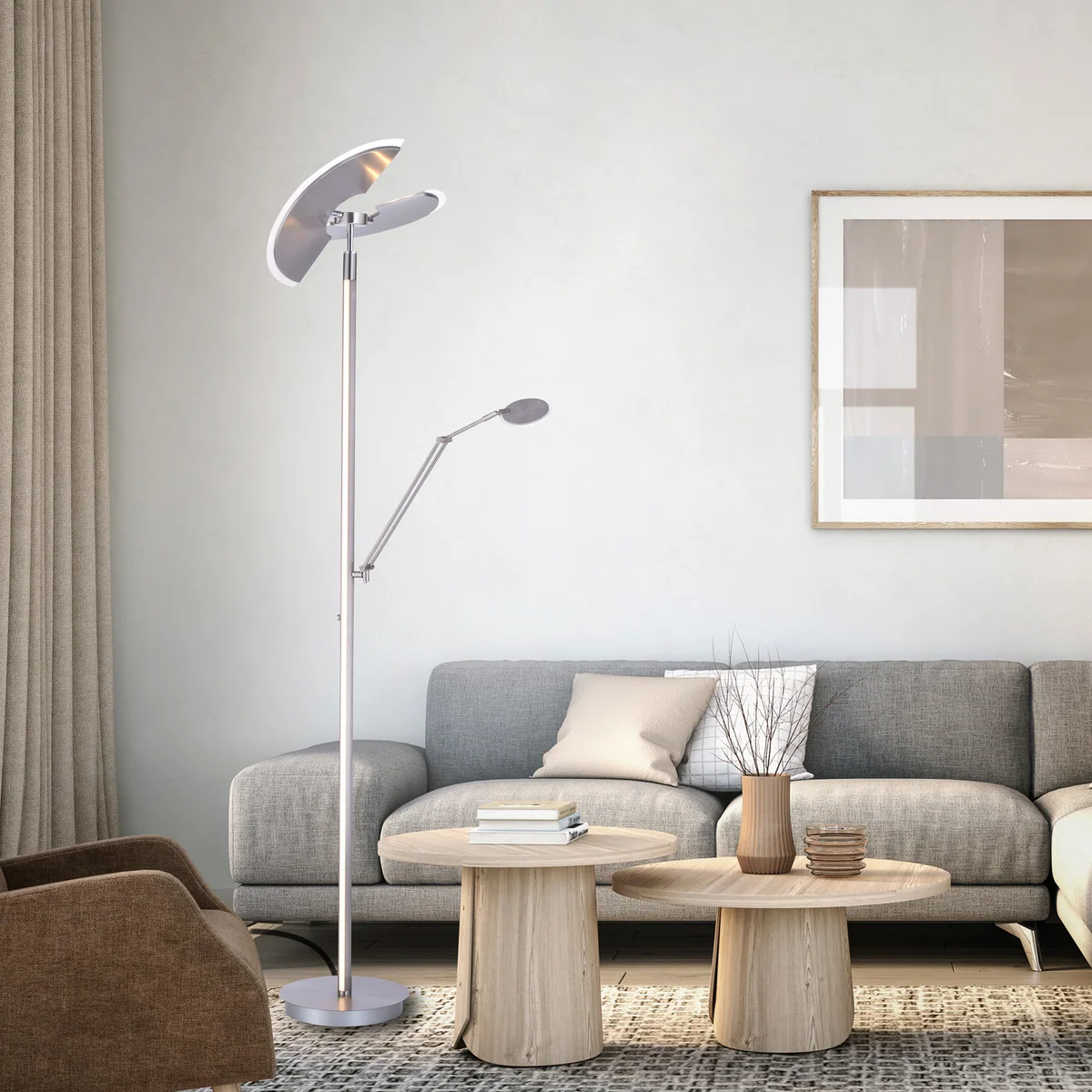Mutil LED-lattiavalaisin, diamond, lukulamppu, CCT – PURE PURE Mutil - Olohuone - Moderni - Metalli - Monilamppuinen