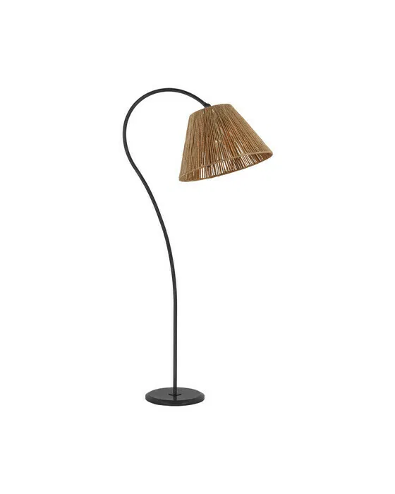 Visual Comfort Dume Large Arched Floor Lamp Aged Iron