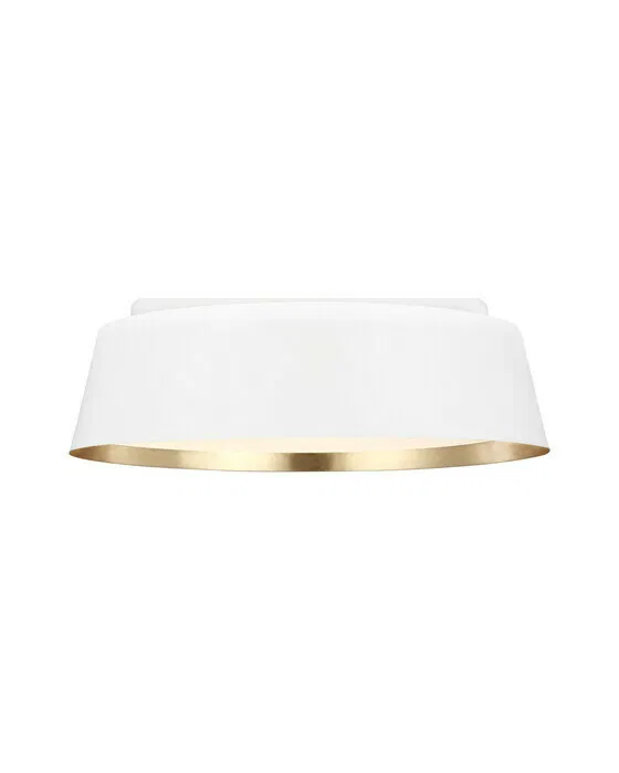 Visual Comfort Asher Flush Mount, Matte White